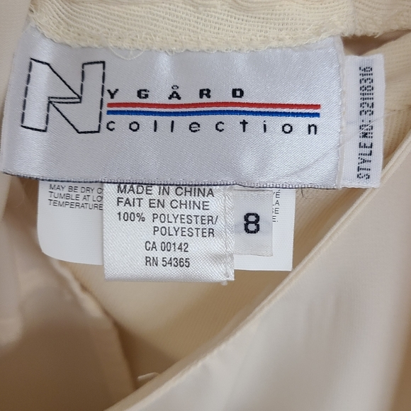 Vintage Nygard Collection Cream 3 Piece Suit size 8/10 - Picture 7 of 7